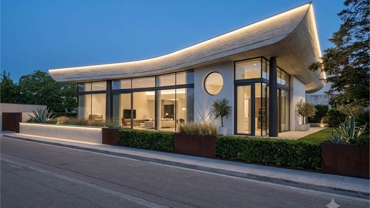 villa con giardino 